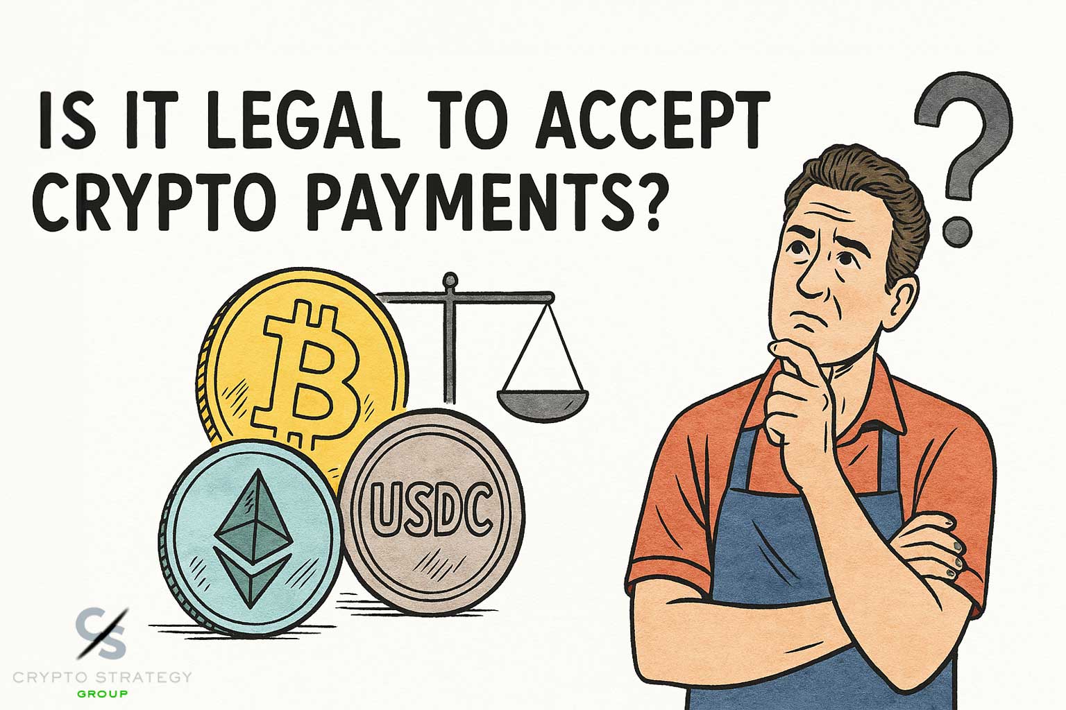 is it legal to accept crypto payments