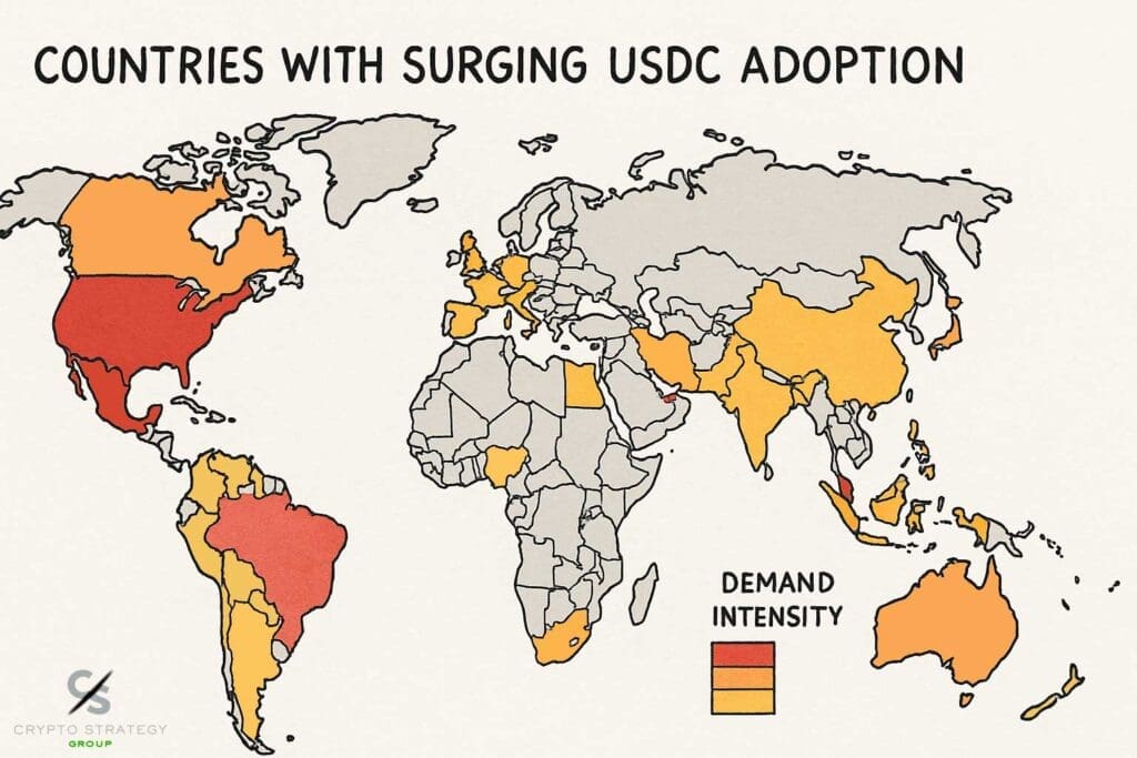 USDC expands global dollar demand